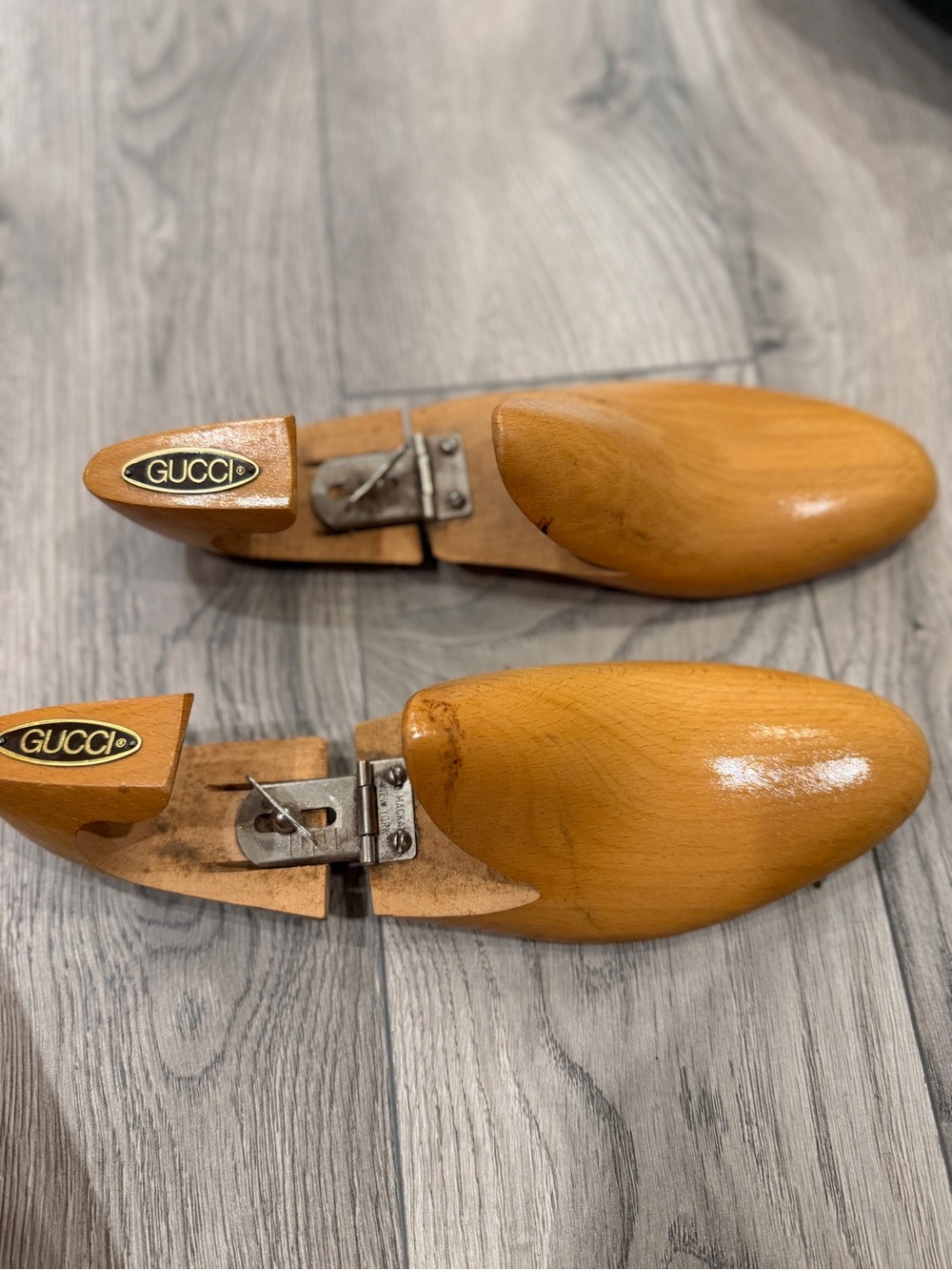 Gucci Tan Wooden Men’s Shoe Trees - Pair